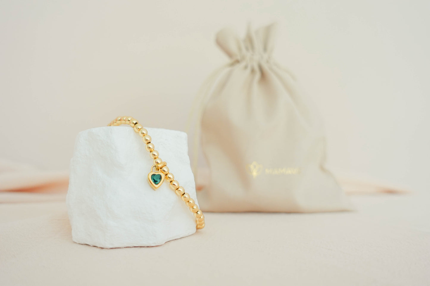 Gepersonaliseerde armband – Geboortesteen of initiaal