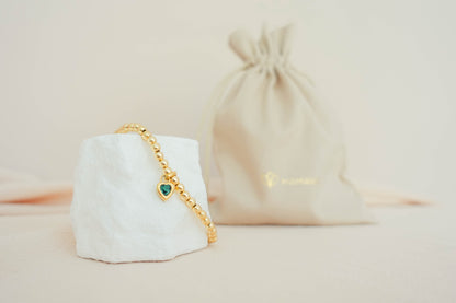 Gepersonaliseerde armband – Geboortesteen of initiaal