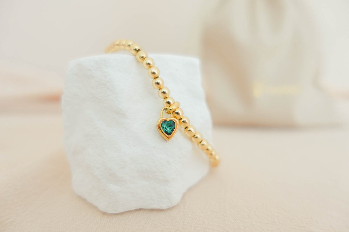 Gepersonaliseerde armband – Geboortesteen of initiaal