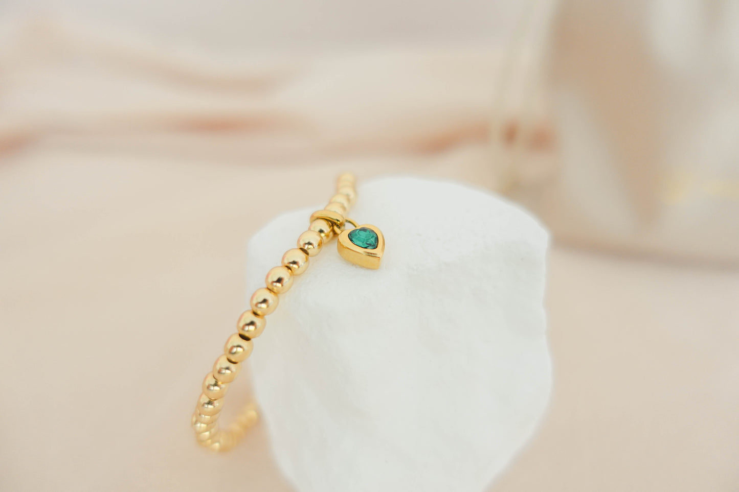 Gepersonaliseerde armband – Geboortesteen of initiaal